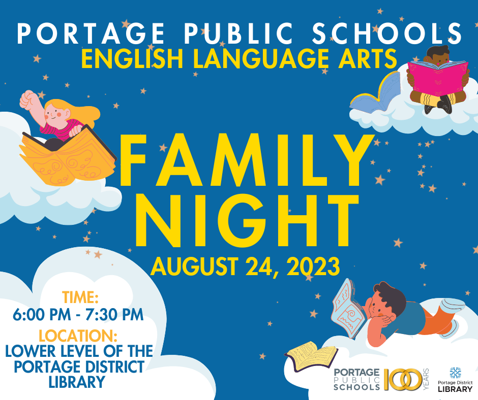 a flyer advertising the ELA Family Night