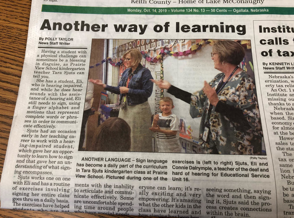 Another Way to Learn newspaper article