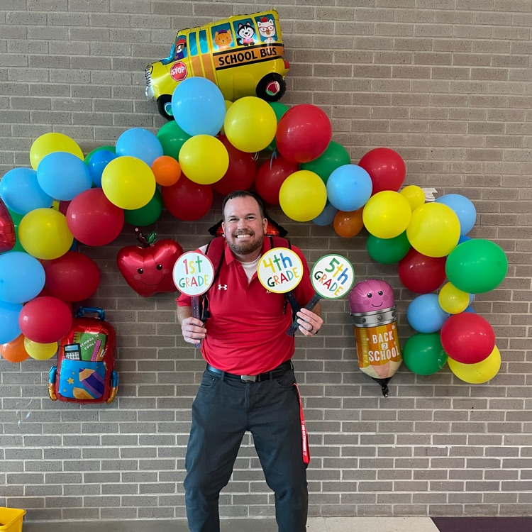 Mr. Bowers’s first day of school picture