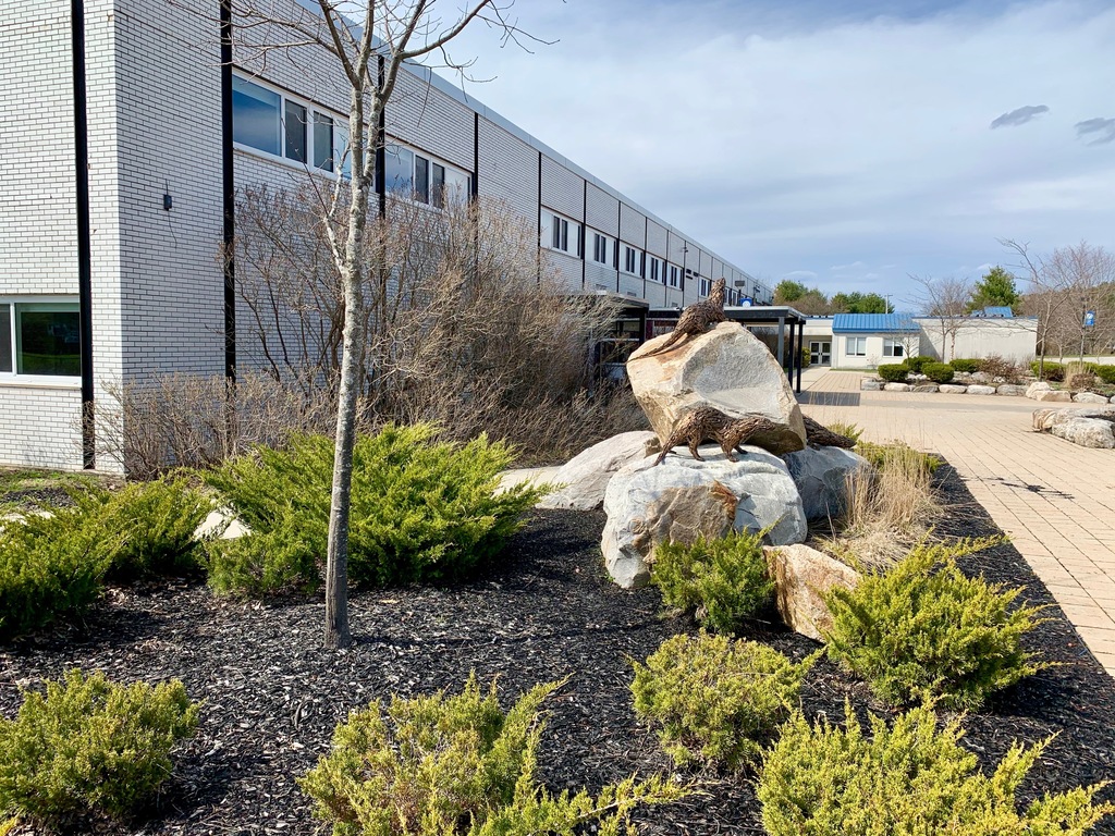 view of otters outside main building