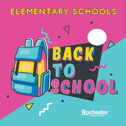 Graphic for back to school for elementary schools