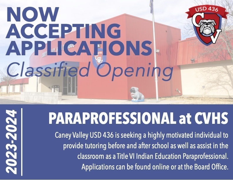 Now Accepting Applications--Para