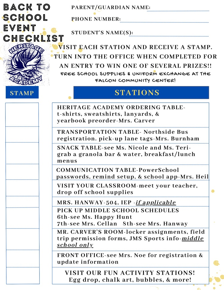 back to school checklist