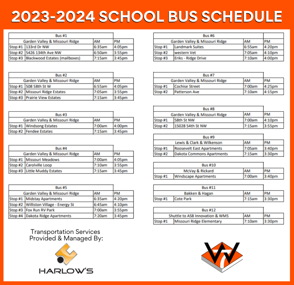 bus schedule