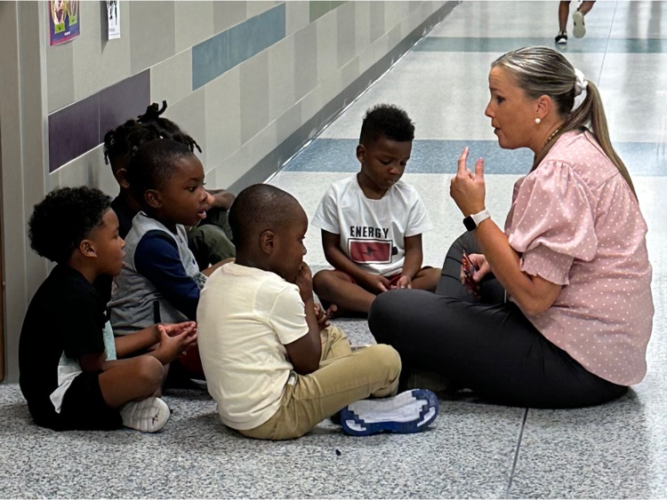 small group of PreK students