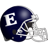 football helmet with block e