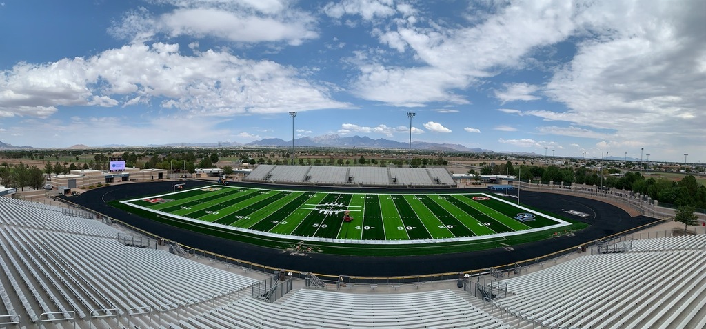 Tonight will be the first football game at the new and improved Field of Dreams. The stadium includes a new videoboard that will give us a closer look at the action on the field. Teams will be playing on new artificial turf featuring logos from each high school at LCPS.