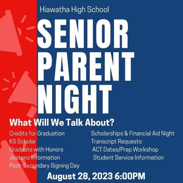 Senior students & parents/guardians!
