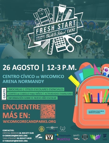 Flyer for Fresh Start Back to School Event