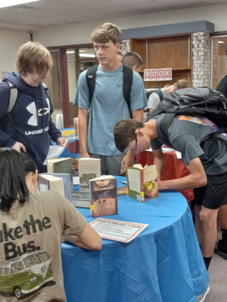 Genre Book Tasting with Mrs. Wilcox.