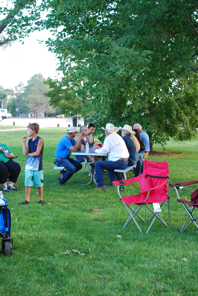 Parents, guardians and members visiting.