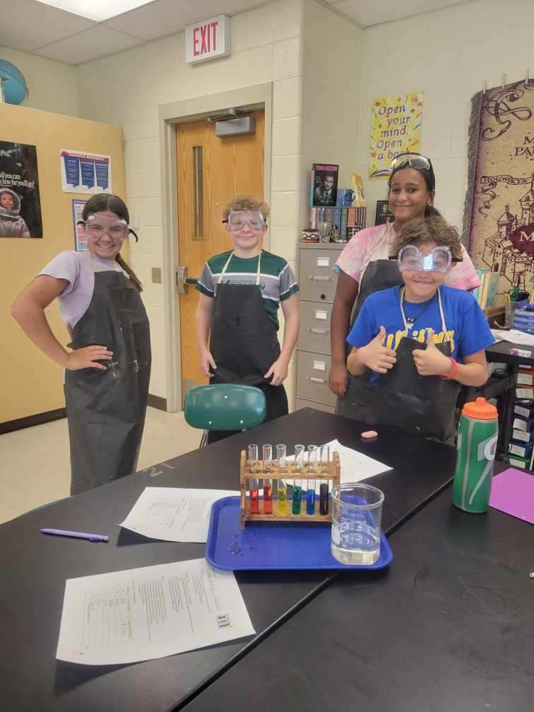 7th grade students enjoyed practicing measurement, precision, safety and reviewing science tools with a Rainbow Lab! 🔴🔵 #HMSRedHawks #USD415 #RedHawkReady #Hiawathaks #HiawathaKansas #VisitHiawatha 🔴🔵