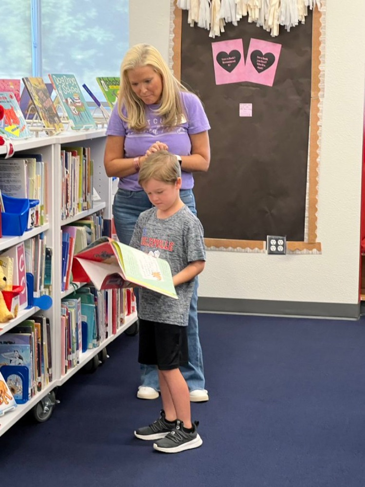 library time with Mrs. Keller