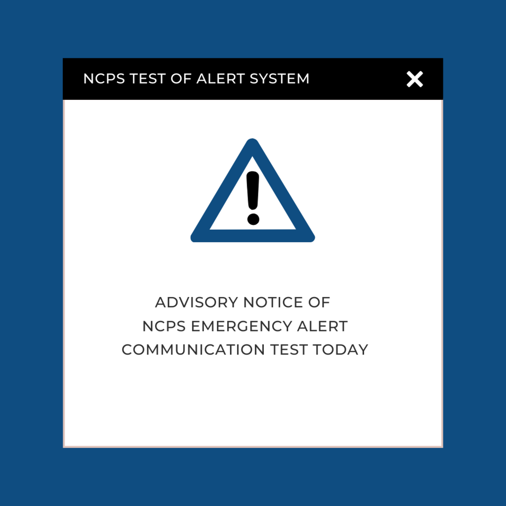 ncsp test of alert