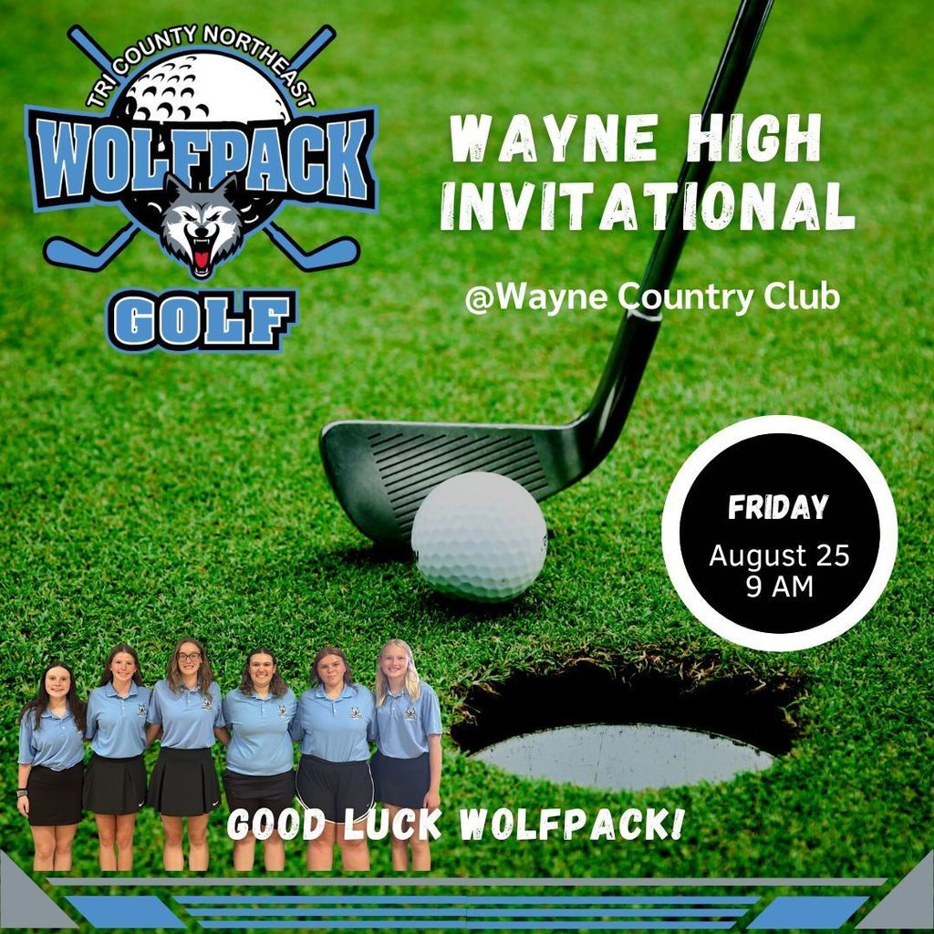 Girls golf at Wayne