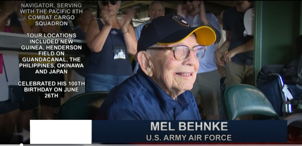Mr. Behnke at Brewers Game