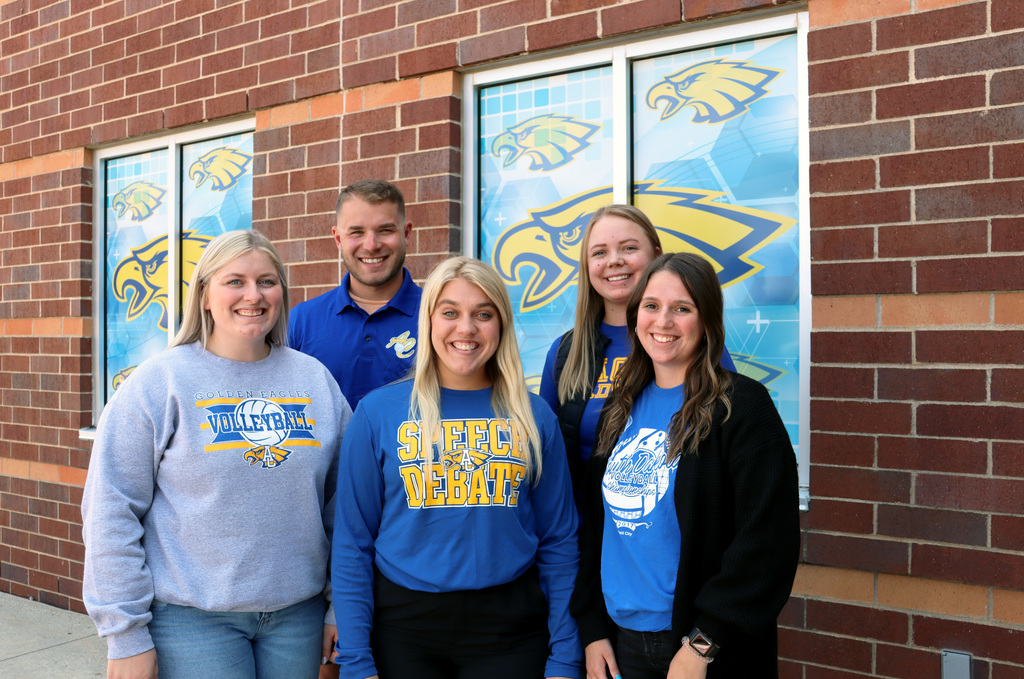 Aberdeen teachers Haylee Mork, Ezekiel Wills, Mariah William, Sydney Hepperle and Megan Tiede.