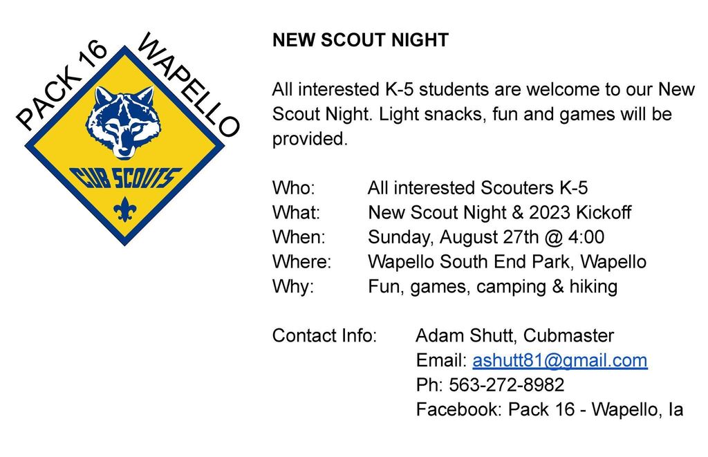 New Scout Night
