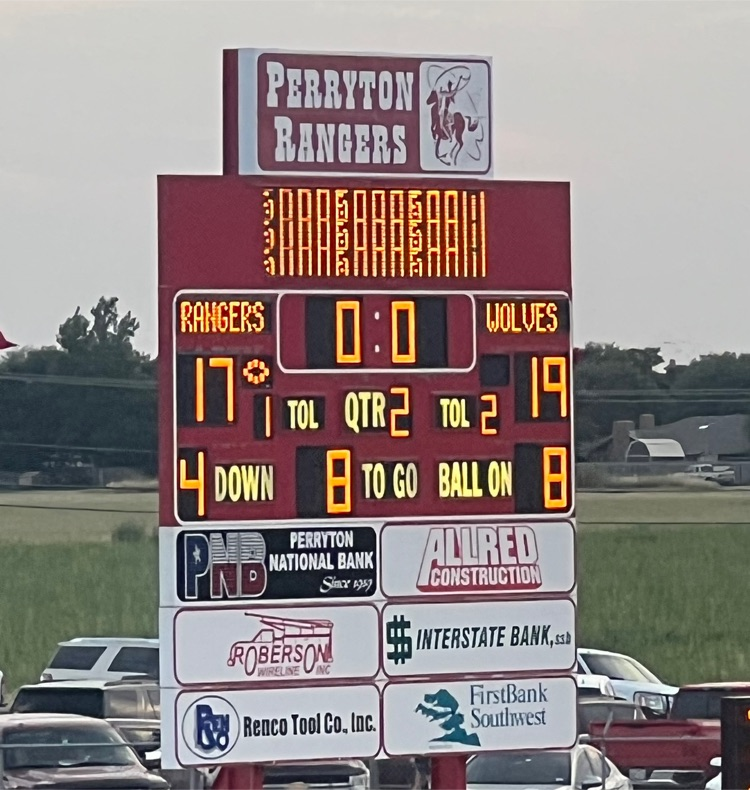 halftime vs. Perryton 