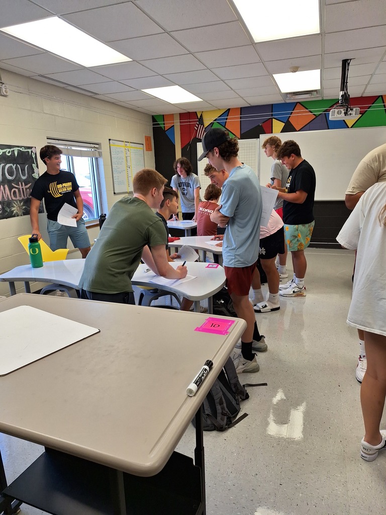 Students working in groups