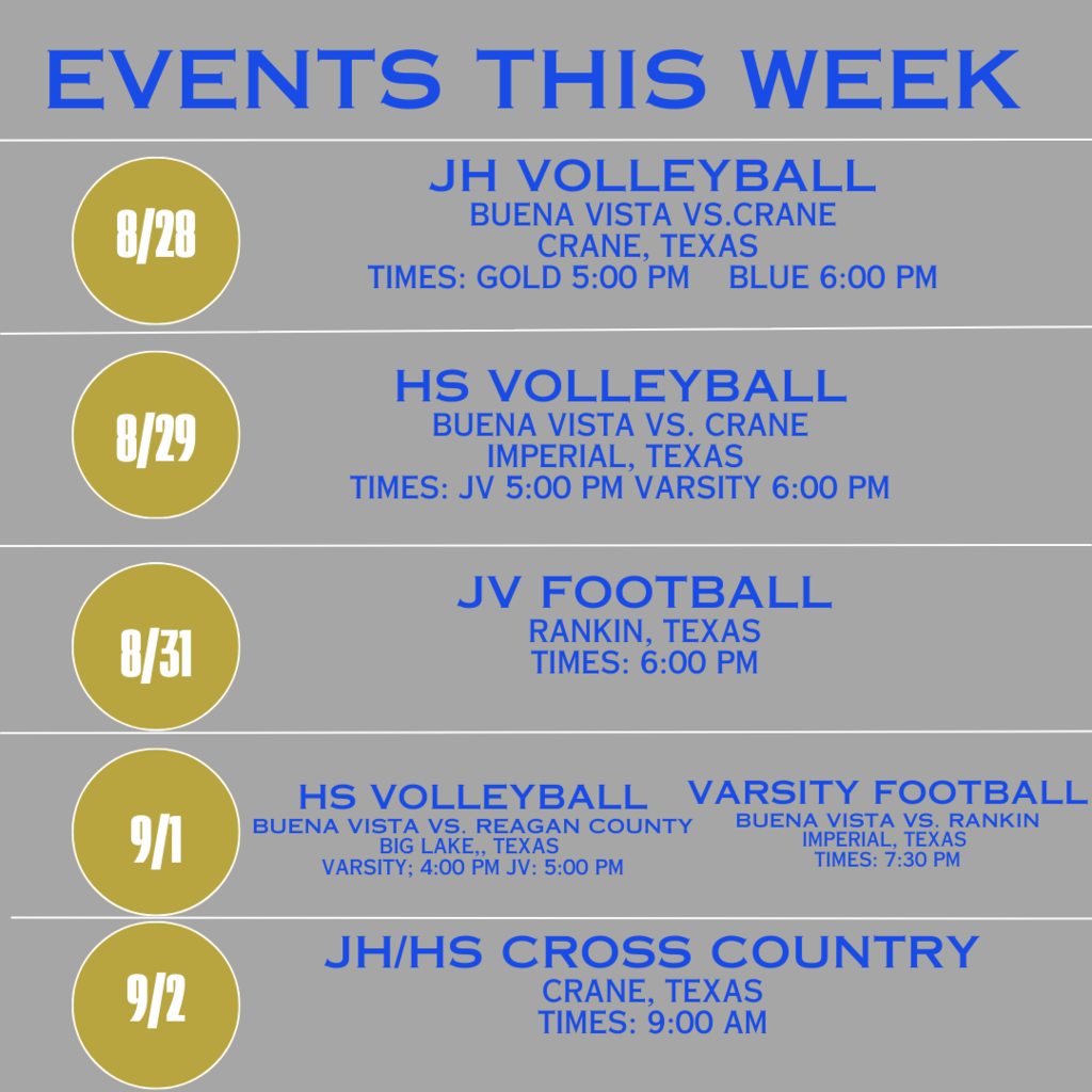 Events This Week 8/28