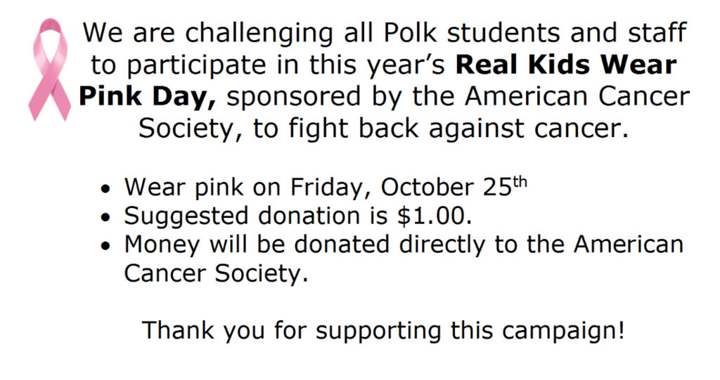 Wear Pink 10/25!