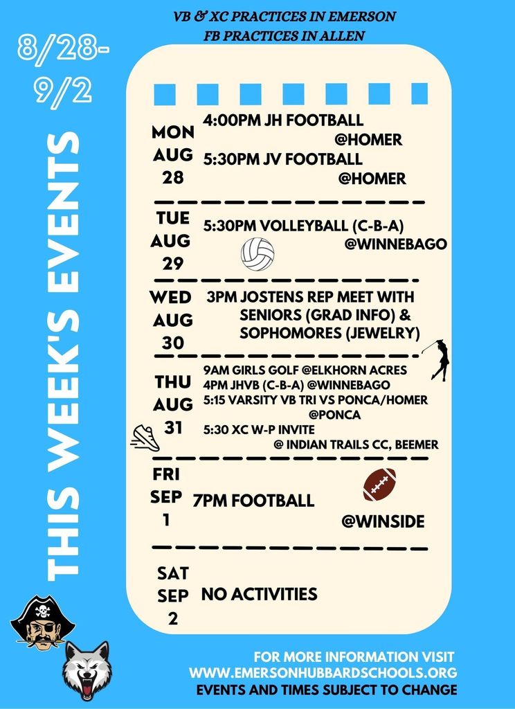 This Week's Events