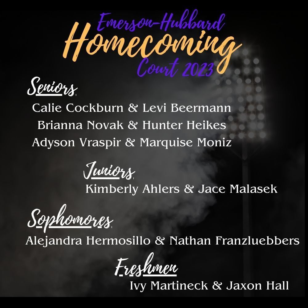 2023 Homecoming Court