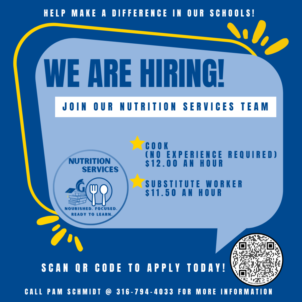 We are Hiring Nutrition Services positions