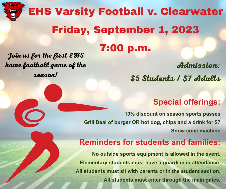 EHS Varsity Football v. Clearwater