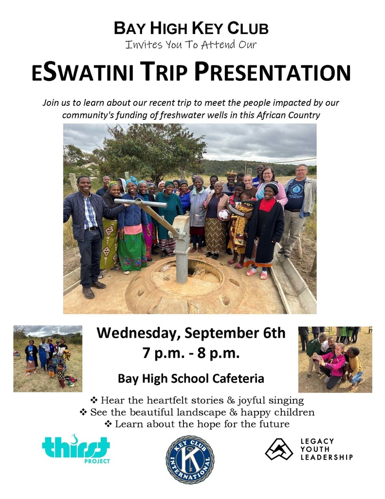 Key Club eSwatini Trip flyer