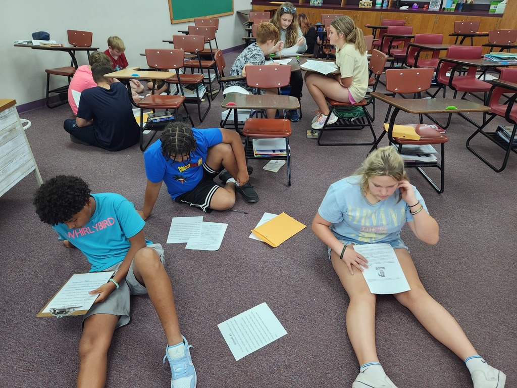 Students working in groups