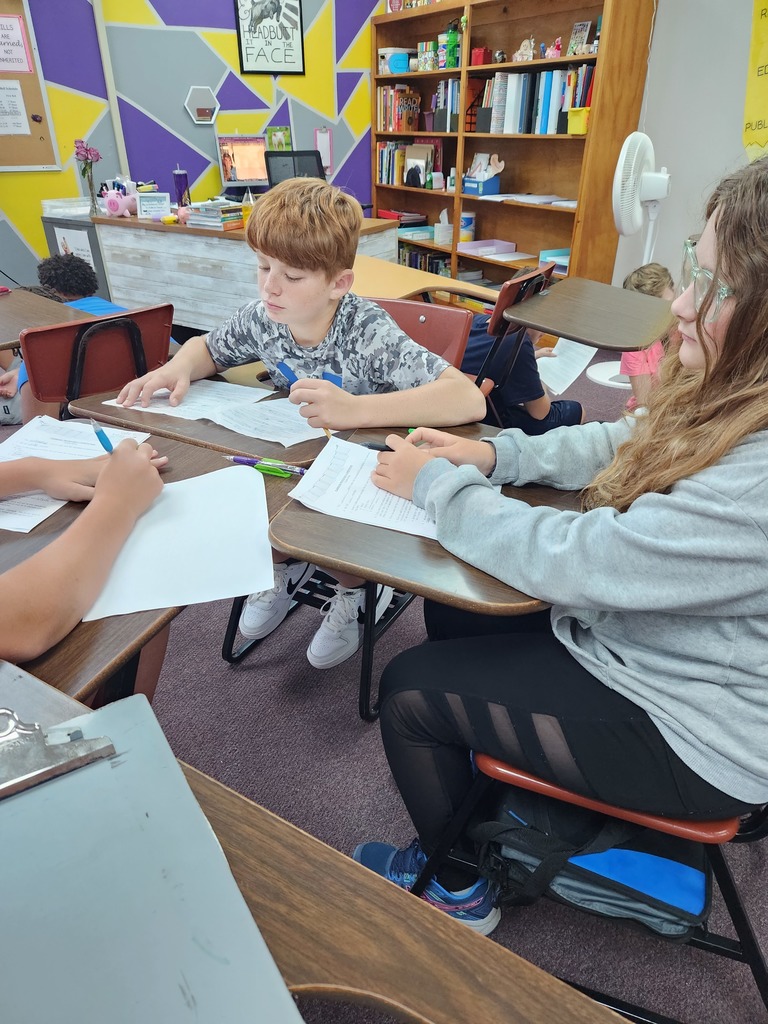 Students working in groups