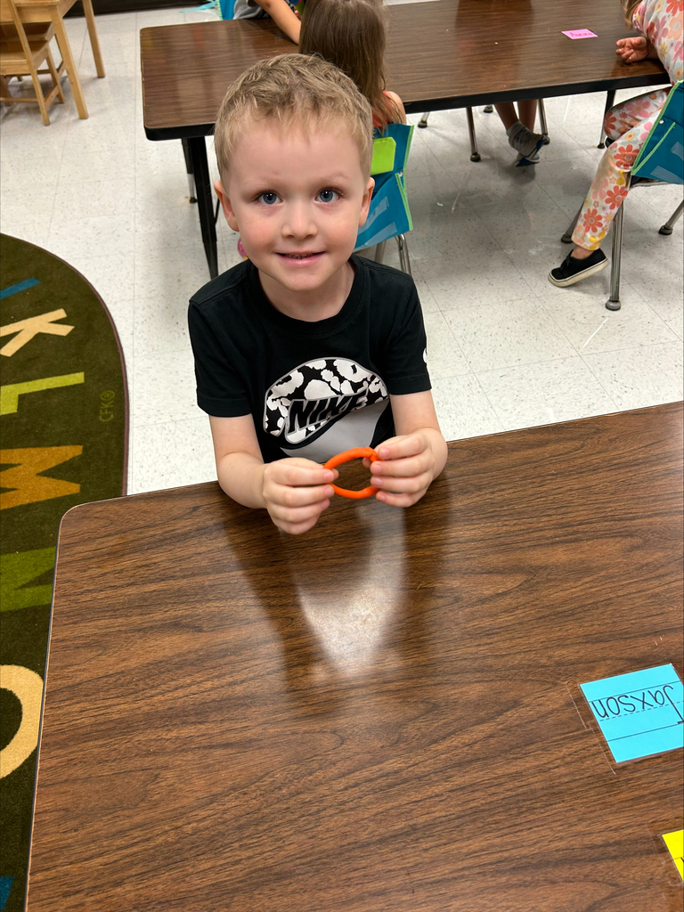 child with circle