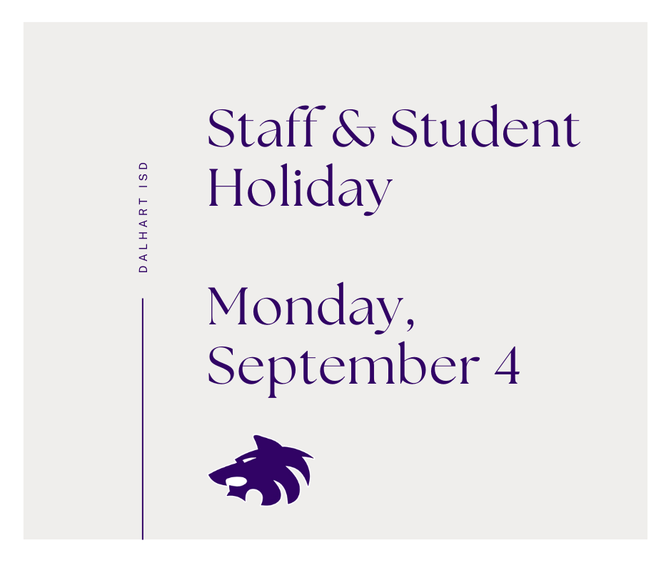 Monday Sept 4 Holiday