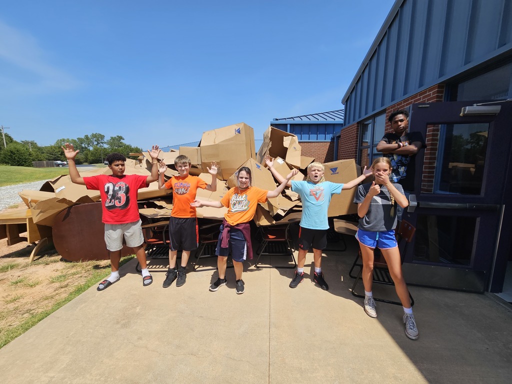 A mountain of boxes for recycling