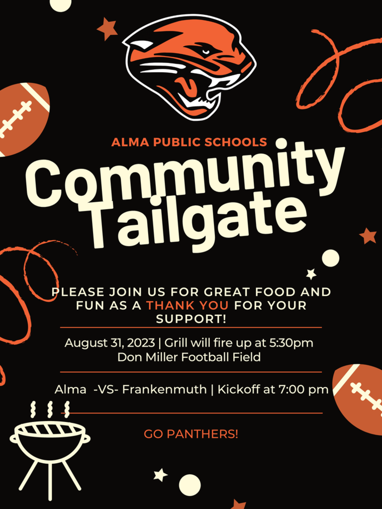 We are looking forward to seeing all our Pine Panthers tonight!