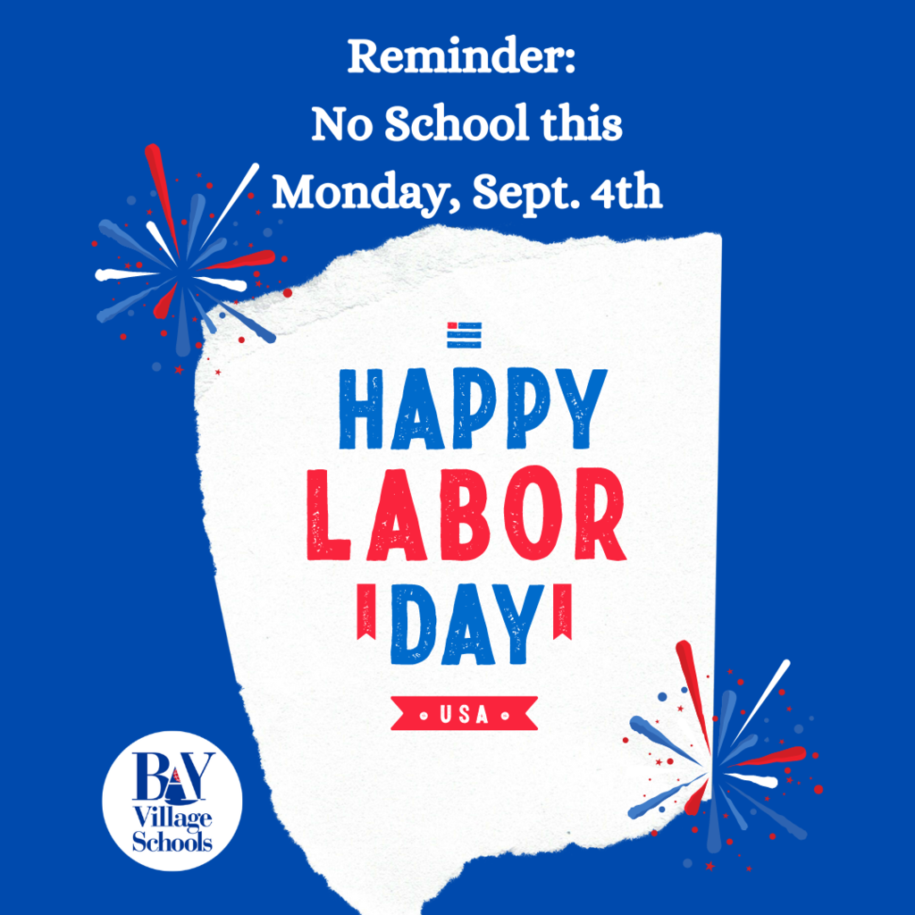 Labor Day No School reminder