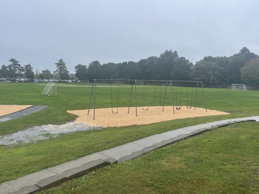 School playground getting new wood chips 