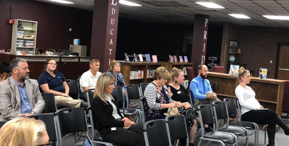 Community members during the Hays High Tour