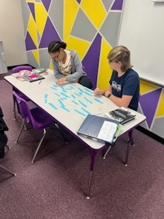 Students sorted literary genres based off of characteristics.