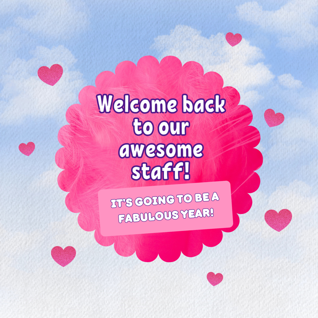 welcome back staff graphic