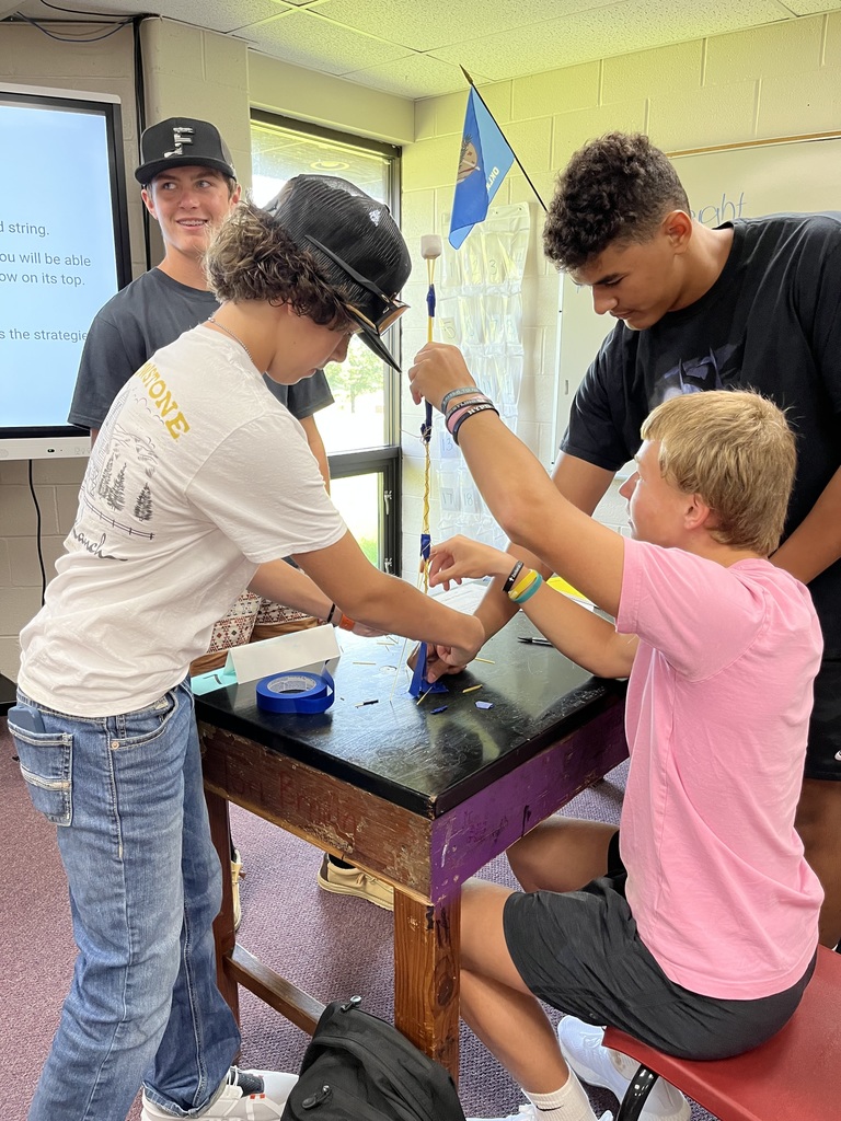High Schoolers Building Spaghetti Towers