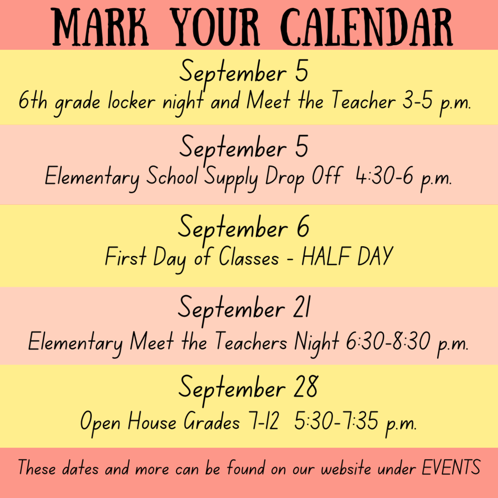 Mark Your Calendar