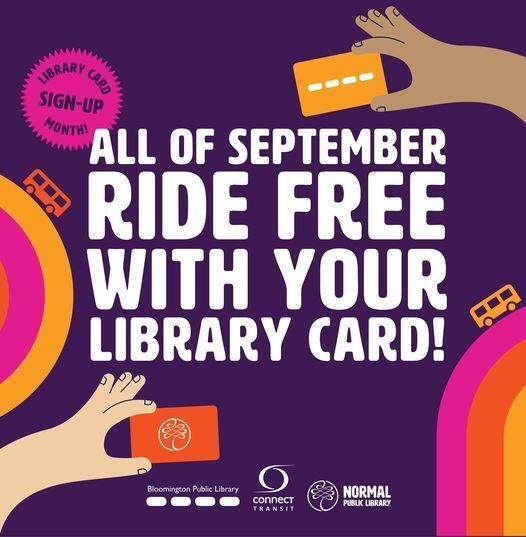 In September, ride the bus for free with library card