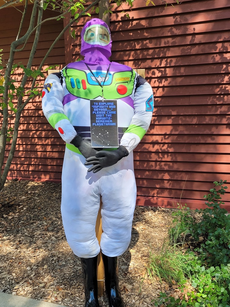 Buzz Lightyear scarecrow