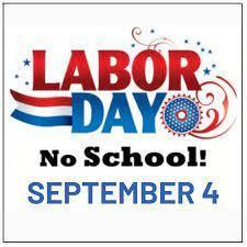 No School, Monday, September 4