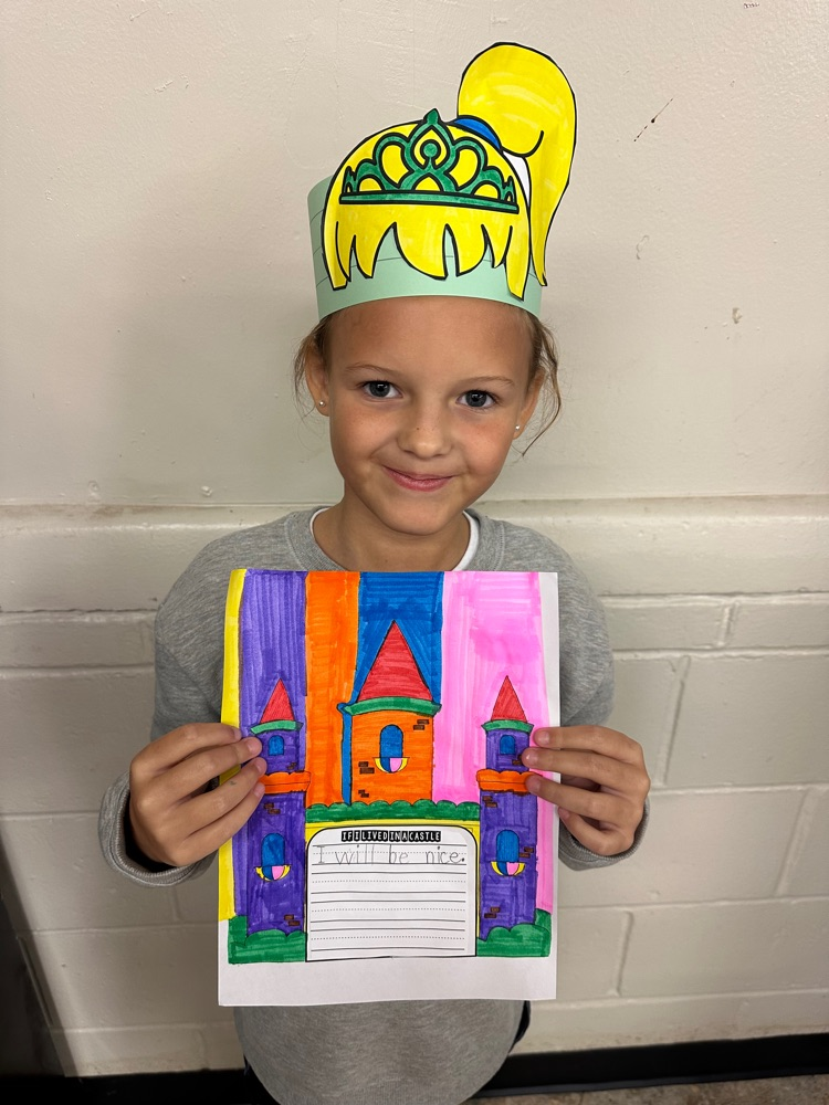 child wearing crown