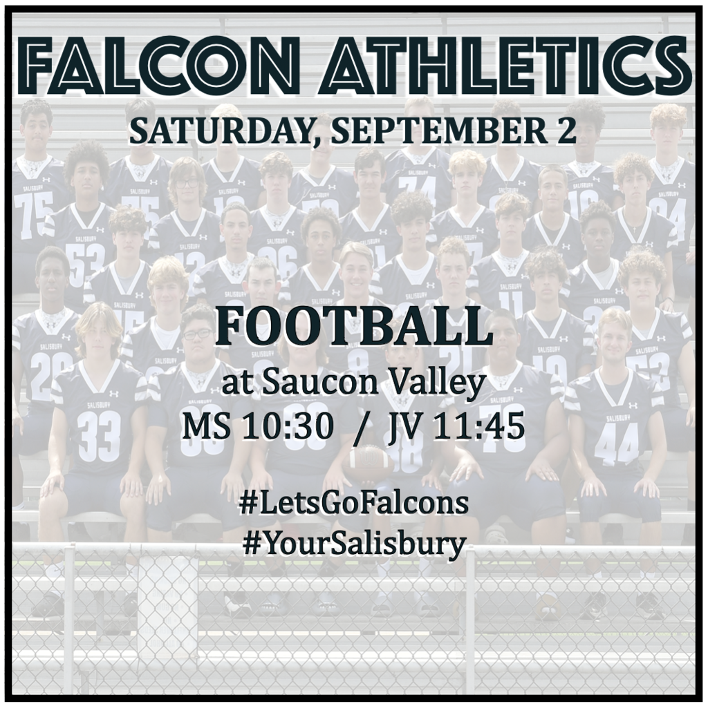 FOOTBALL at Saucon Valley: MS 10:30, JV 11:45.