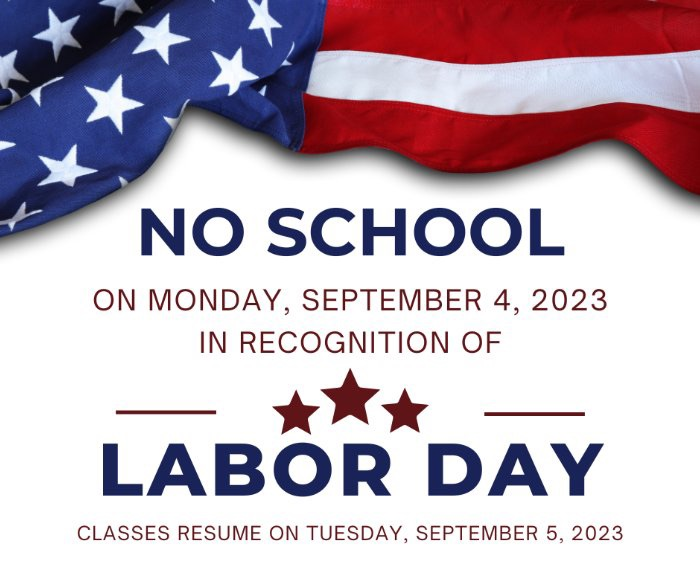 Labor Day - No School!